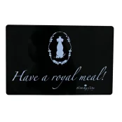 Коврик под миску Trixie King Dog для собак, чёрный, 44×28 см