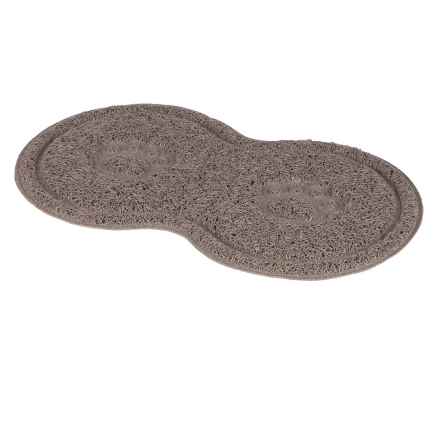 Коврик под миску Trixie для собак, пластик, серый, 46 х 26 см