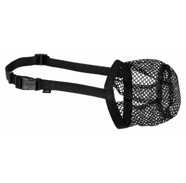 Намордник Trixie для собак, S-M, полиэстер, 18-40х22 см, черный