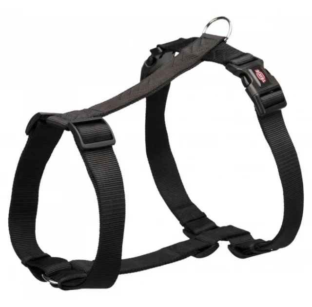 Шлея Trixie Premium H-Harness для собак, 38 мм, 85-130 см, размер XL-XXL, черный