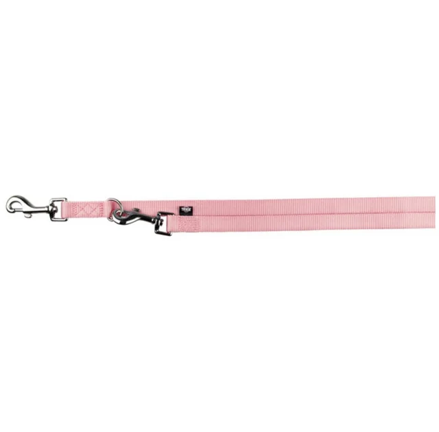 Поводок-перестежка Trixie Premium для собак, двуслойный, нейлон, 2 м х 25 мм, розовый