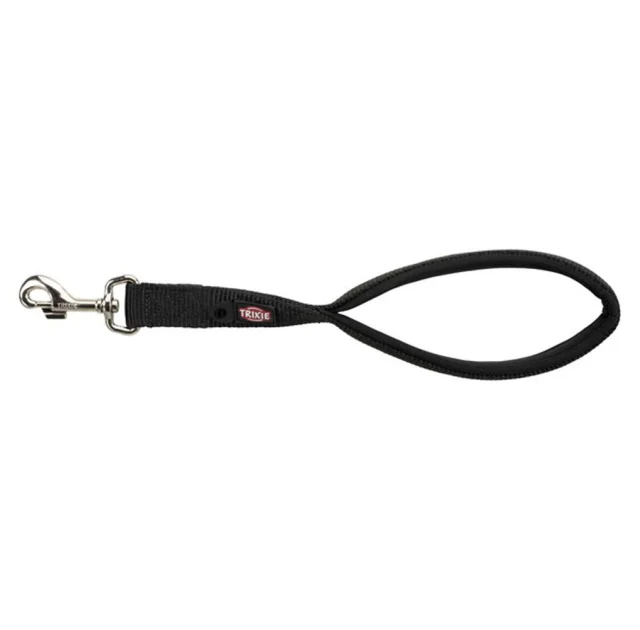 Короткий поводок Trixie Premium для собак, нейлон, 37 см х 25 мм, чорний