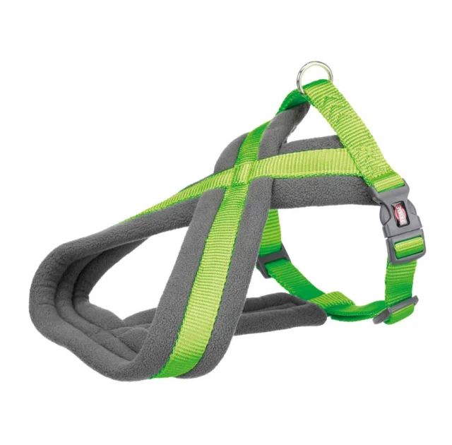 Шлея Trixie Premium Touring Harness для собак, 26-38 см, 10 мм, розмір XXS-XS, салатовий