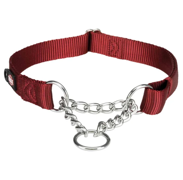 Ошейник-удавка Trixie Premium для собак, нейлон, 30-40 см х 15 мм, бордовый