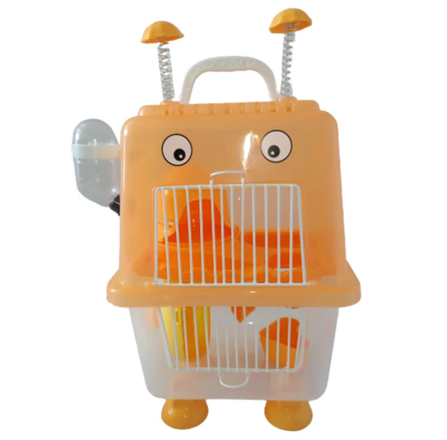 Клетка для хомяка AnimAll Robotic, 20.7x19x36 см, оранжевая