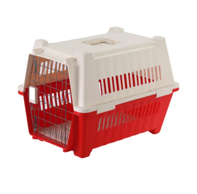 Переноска AnimAll для котов и собак, красная, 70×49×56 см