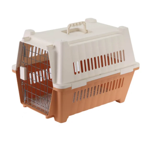 Переноска AnimAll для котов и собак, оранжевая, 70×49×56 см