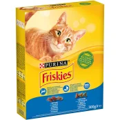 Сухий корм Purina Friskies для котів, з лососем і овочами, 300 г