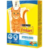 Сухий корм Purina Friskies Sterilised для стерилізованих котів, з лососем і овочами, 270 г