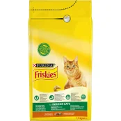 Сухий корм Purina Friskies Indoor Cat для домашніх котів, з куркою і овочами, 1.5 кг