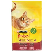 Сухий корм Purina Friskies для котів, з яловичиною, куркою і овочами, 10 кг