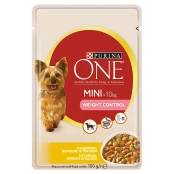 Влажный корм Purina One Mini Weight Control для контроля веса у собак мелких пород, с индейкой, 100 г