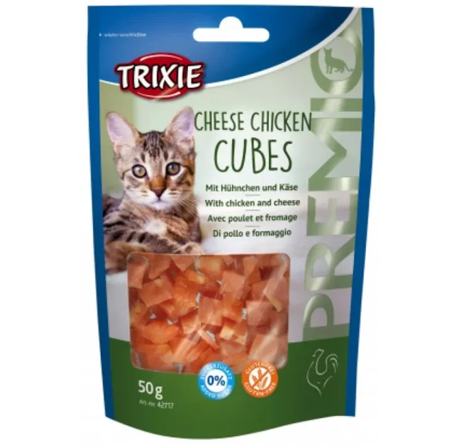 Сирні кубики Trixie Premio для котів, курка з сиром, 50 г