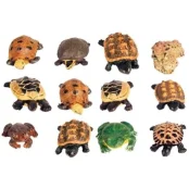 Набор гротов для рыбок Trixie - Лягушки и черепахи, набор 12 шт