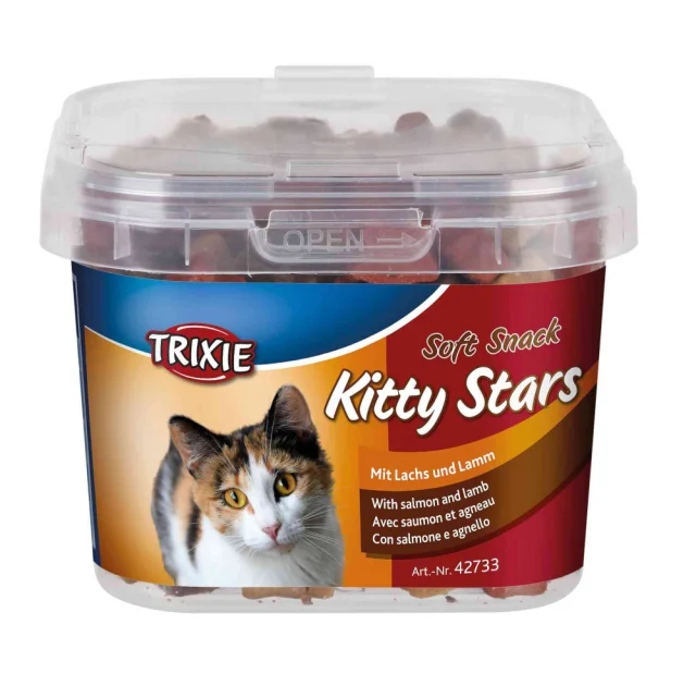 Лакомство Trixie Kitty Stars для кошек, лосось с ягнёнком, 140 г
