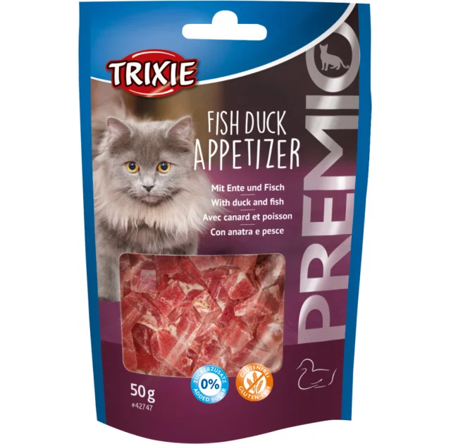 Лакомство Trixie Premio Fish Duck Appetizer кусочки с уткой и рыбой, для кошек, 50 г