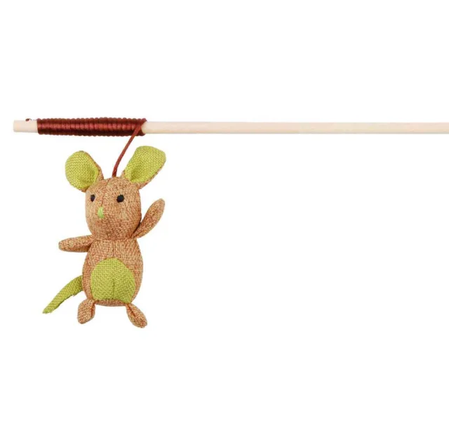Игрушка Trixie удочка с мышкой из джута, для кошек, 40 см