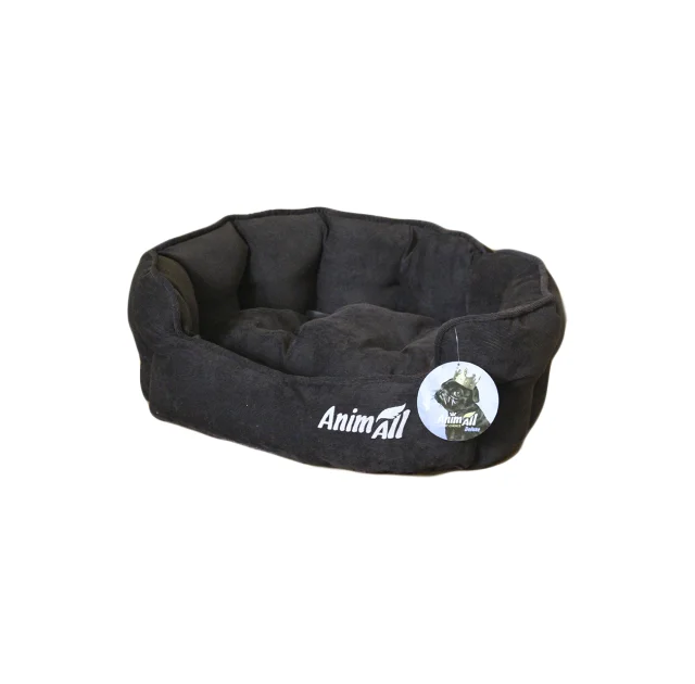 Лежак AnimAll Royal M для собак, коричневый, 53×47×21 см