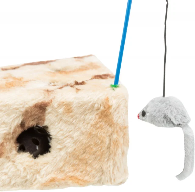 Игрушка Trixie Cats Cheese для кошек, плюшевая, 36×8×26 см