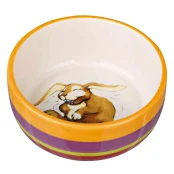 Миска Trixie кольорова керамічна, для гризунів, 250 мл