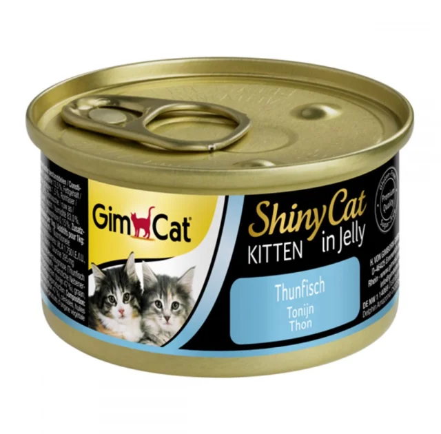 Вологий корм GimCat Shiny Kitten для кошенят, з тунцем, 70 г