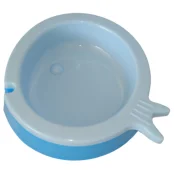 Пластикова миска AnimAll в формі рибки, для котів, S, 200 мл, блакитна