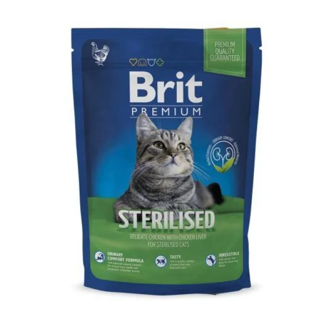 Сухий корм Brit Brit Premium Cat Sterilized, для стерилізованих котів, з куркою, 1.5 кг