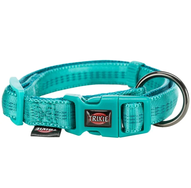 Нашийник Trixie Softline Elegance XS-S для собак, 25-35 см, 15 мм, океан / Петроль