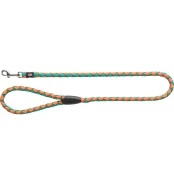 Повідець-перестібка Trixie Cavo Adjustable Lead для собак, плетений, круглий, розмір S-M, 2 м/12 мм, папайя/океан