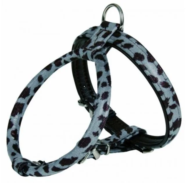 Шлея Trixie Savanne, для собак, 36-42 см, 14 мм, срібло / чорний