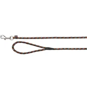 Поводок Trixie, для собак, 5 м, 8 мм, черный/оранжевый