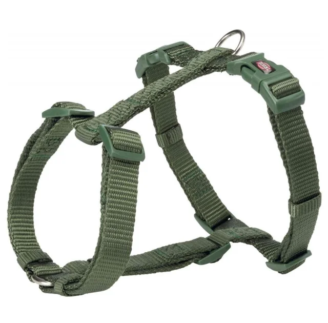 Шлея Trixie Premium H-Harness для собак, 30-44 см, 10 мм, розмір XS-S, темно-зелений