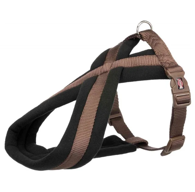 Шлея Trixie Premium M-L, для собак, 50-90 см, 25 мм, мокка