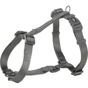 Шлея Trixie Premium H-Harness для собак, 20-32 см, 10 мм, розмір XXS-XS, графіт