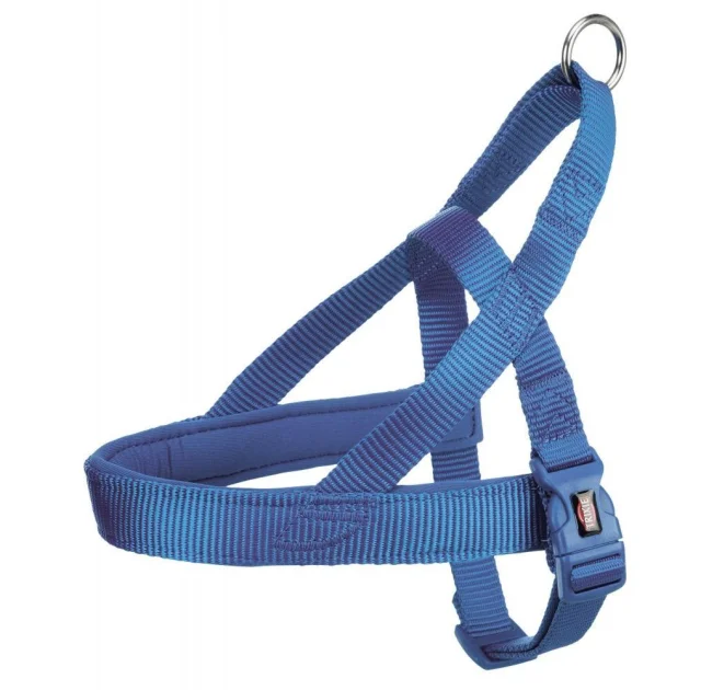 Шлея норвезька Trixie Premium M-L, для собак, 53-66 см, 40 мм, синій