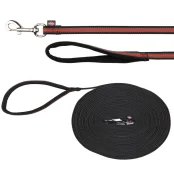 Повідець Trixie Fusion, для собак, 10 м, 17 мм, чорний / помаранчевий