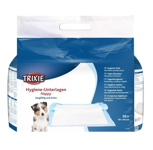 Пеленки впитывающие для щенков Trixie, 60×60 см, 50 шт