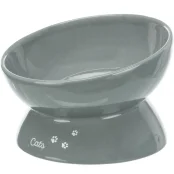 Миска керамічна Trixie XXL, для кішок, 0.35 л, 17 см, сірий