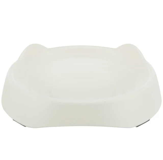 Миска в формі котячої голови Trixie, для кішок, меламін, 0.25 л, 17 см, білий