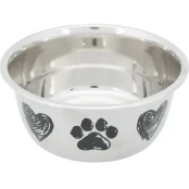 Миска металева з гумовою основою Trixie, для собак, 2 л, 20 см