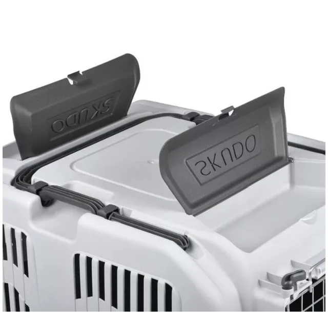 Переноска MPS Skudo 7 IATA для кошек и собак до 50 кг, серая, 105×73×76 см