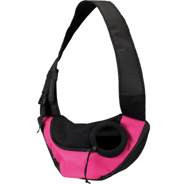 Слінг-переноска Trixie Sling для собак до 5 кг, рожево-чорний, 50×25×18 см