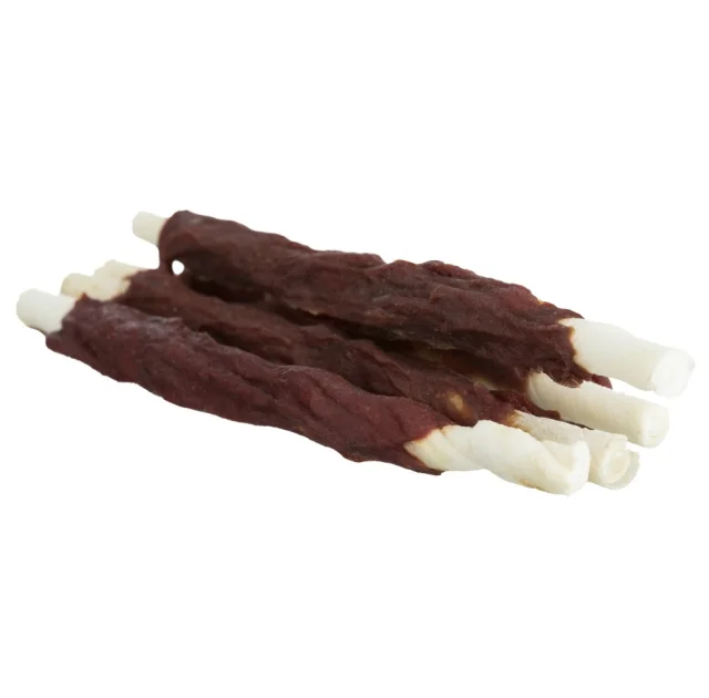 Жевательные палочки Trixie Denta Fun для собак, микс, курица с ягнёнком и говядиной, 10 см, 250 г