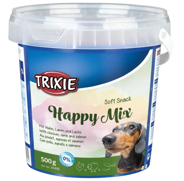 Суміш ласощів Trixie HappyMix для собак, мікс, ягня, лосось та курка, 500 г