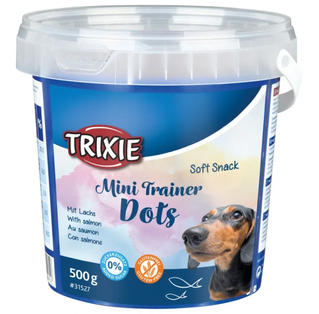 Лакомство Trixie Mini Trainer Dots для собак, лосось, 500 г