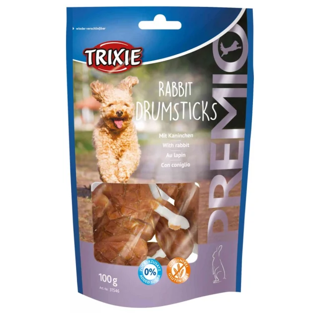 Їстівні палички Trixie Rabbit Drumsticks для собак, з кролика, 100 г, 8 шт