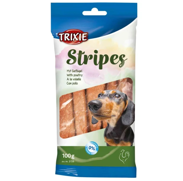 Їстівні палички Trixie Stripes для собак, курка, 100 г, 10 шт