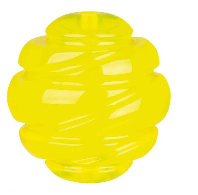 Спортивний надміцний м'яч Trixie для собак, 8 см, гума, жовтий