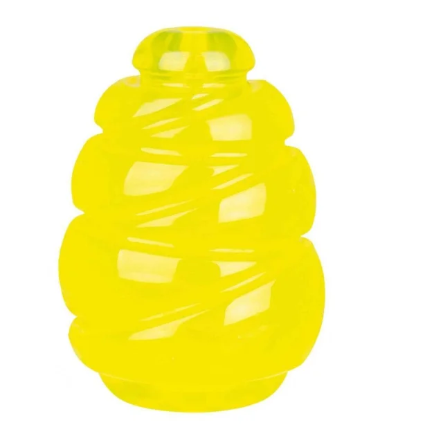 Спортивний надміцний м'яч Trixie стрибун, для собак, 9 см, гума, жовтий