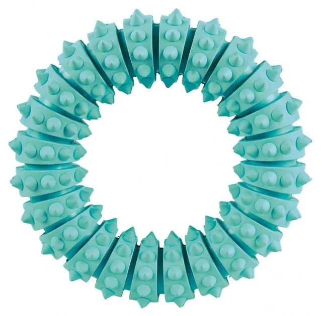 Масажне кільце Trixie для собак, з шипами та м'ятою, гума, 12 см